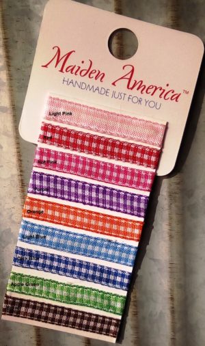 Color Ways - Narrow Gingham - with names