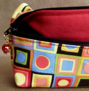 Cosmo Pop Limited Edition Cosmetic Case by Aliza Wiseman - interior lining