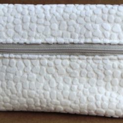 Made in USA handmade cosmetic case clutch limited edition – Little Lamb - front view
