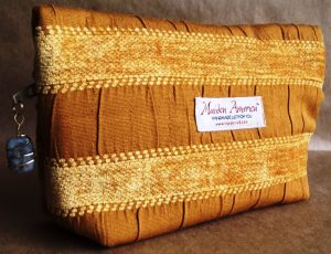 Gold Ginger Grant - Limited Edition Cosmetic Case by Aliza Wiseman - reverse side