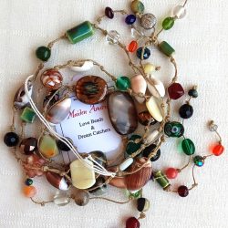 Designer Jewelry Necklace hand made in USA – Moonlit Jellyfish Meditation - display image