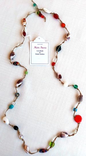 Designer Jewelry Necklace hand made in USA – Adrift Meditation - flat image