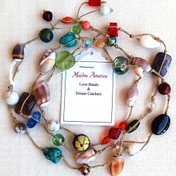 Designer Jewelry Necklace hand made in USA – Hummingbird Meditation - display image