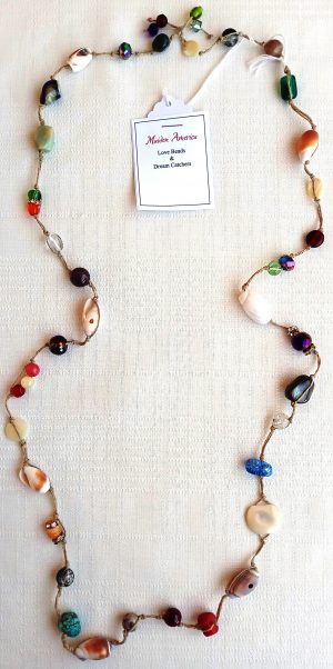 Designer Jewelry Necklace hand made in USA – Trinket Trail Meditation - flat image