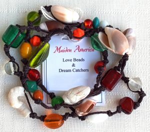 Designer Jewelry Necklace hand made in USA – Jewel Tone Meditation - display image
