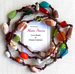 Designer Jewelry Necklace hand made in USA – Rainbow Walk Meditation - display image
