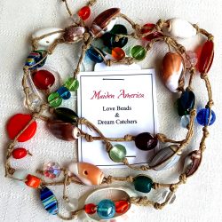 Designer Jewelry Necklace hand made in USA – Koi Pond Dreaming - display image